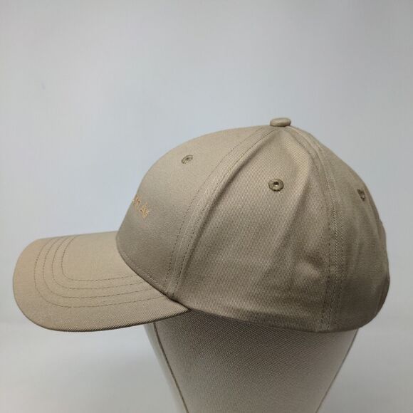 Lands' End Men's Strapback Hat Tan Size OS Hopscotch Air Embroidered Logo - Picture 5 of 11